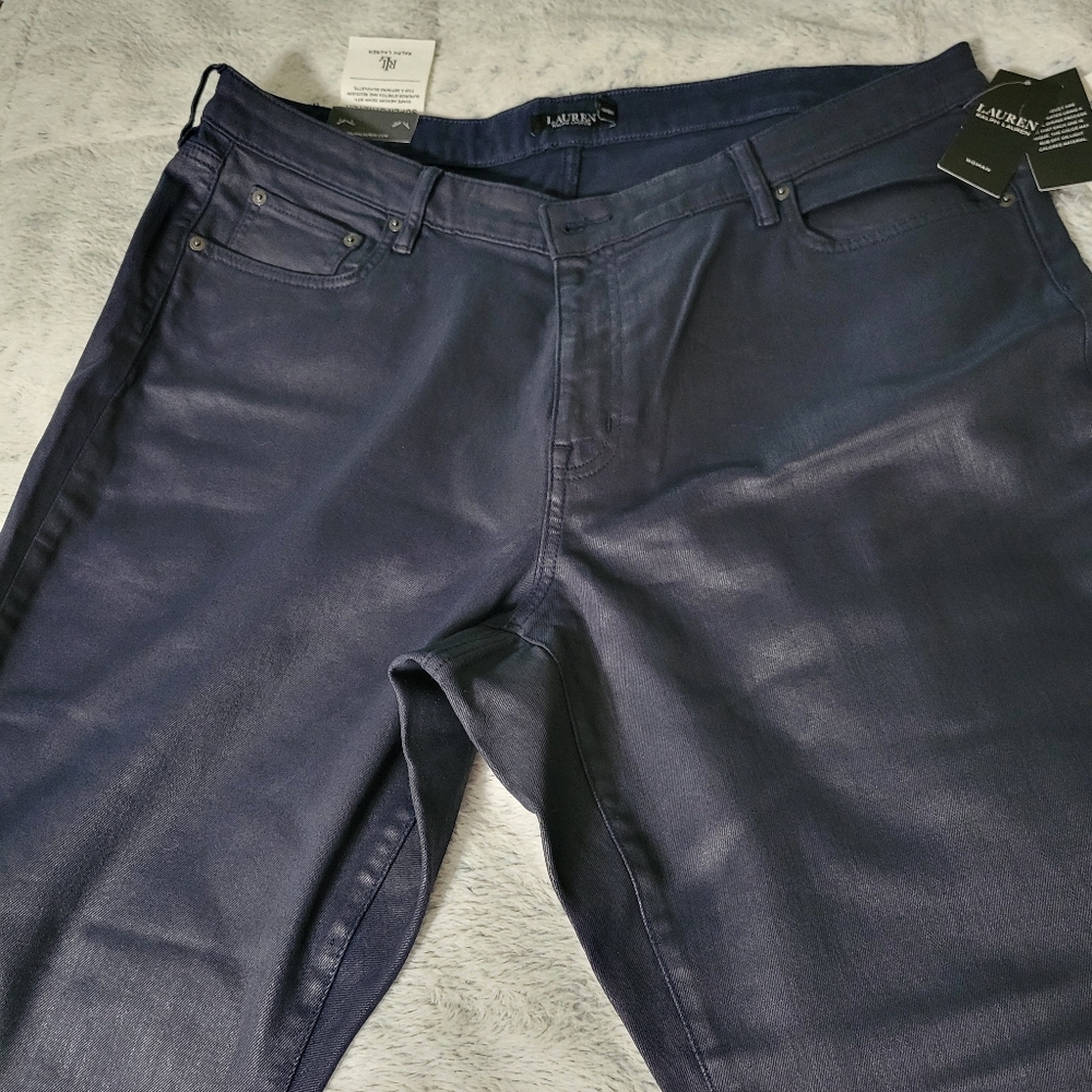 Ralph Lauren Black Label women's Jeans 22W navy NWT - Picture 8 of 13